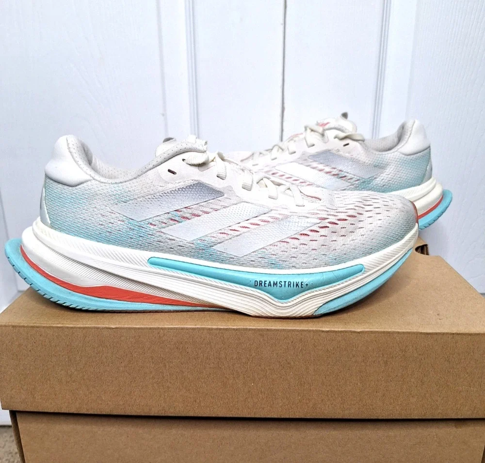 Adidas Supernova Prima White Teal size 9.5 Women's ID3688